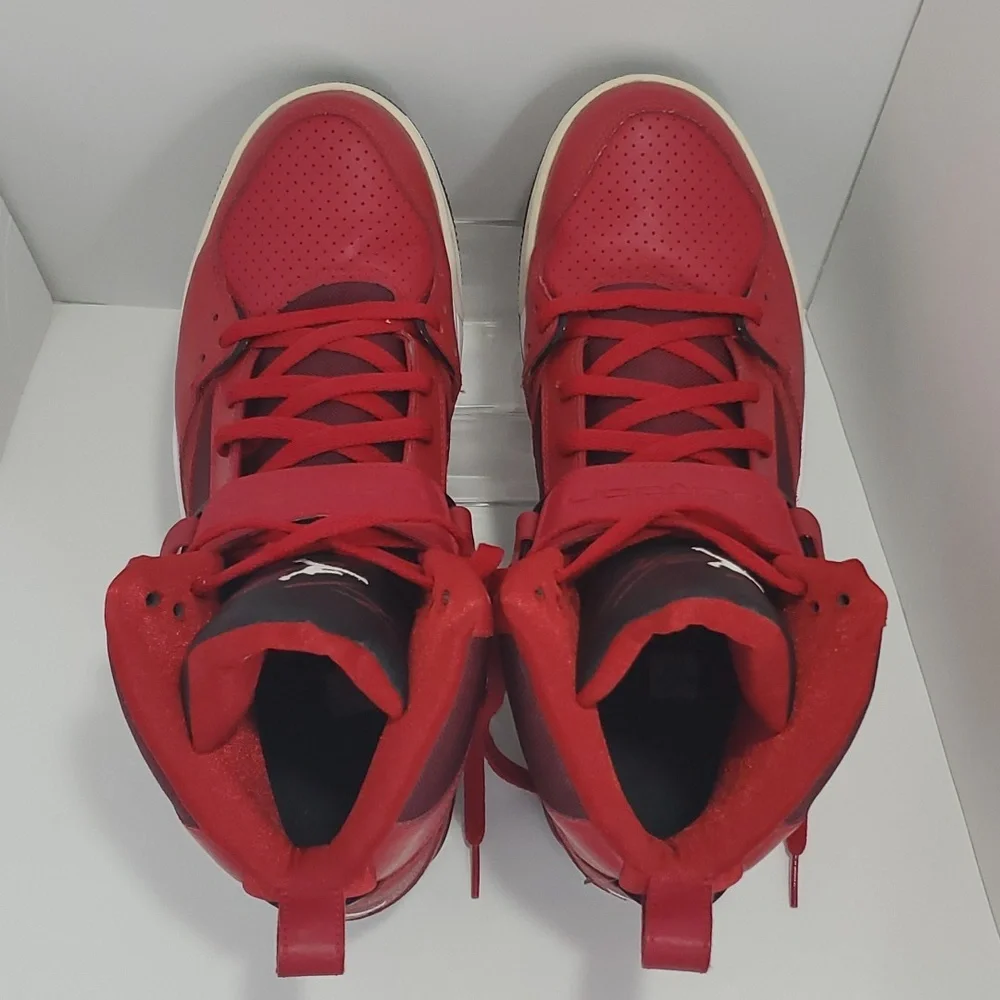Jordan Flight 45 High Men Basketball, Size 11½, Red - Picture 3 of 15